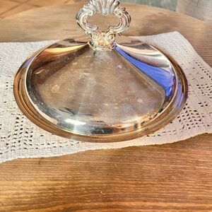 Silver food cover